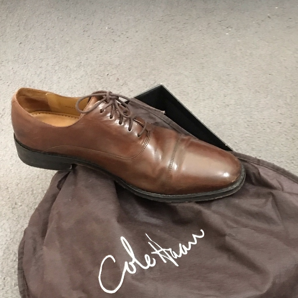 Cole Haan Men's brown Leather Derby Shoes